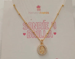 Cadena virgen circon trasnsp.