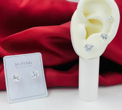 Topo corazon circon transp. Plata