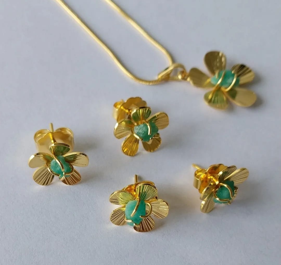 Set Cadena+dije+aretes Margarita