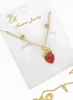 Set Cadena+dije fresa+Topos balin